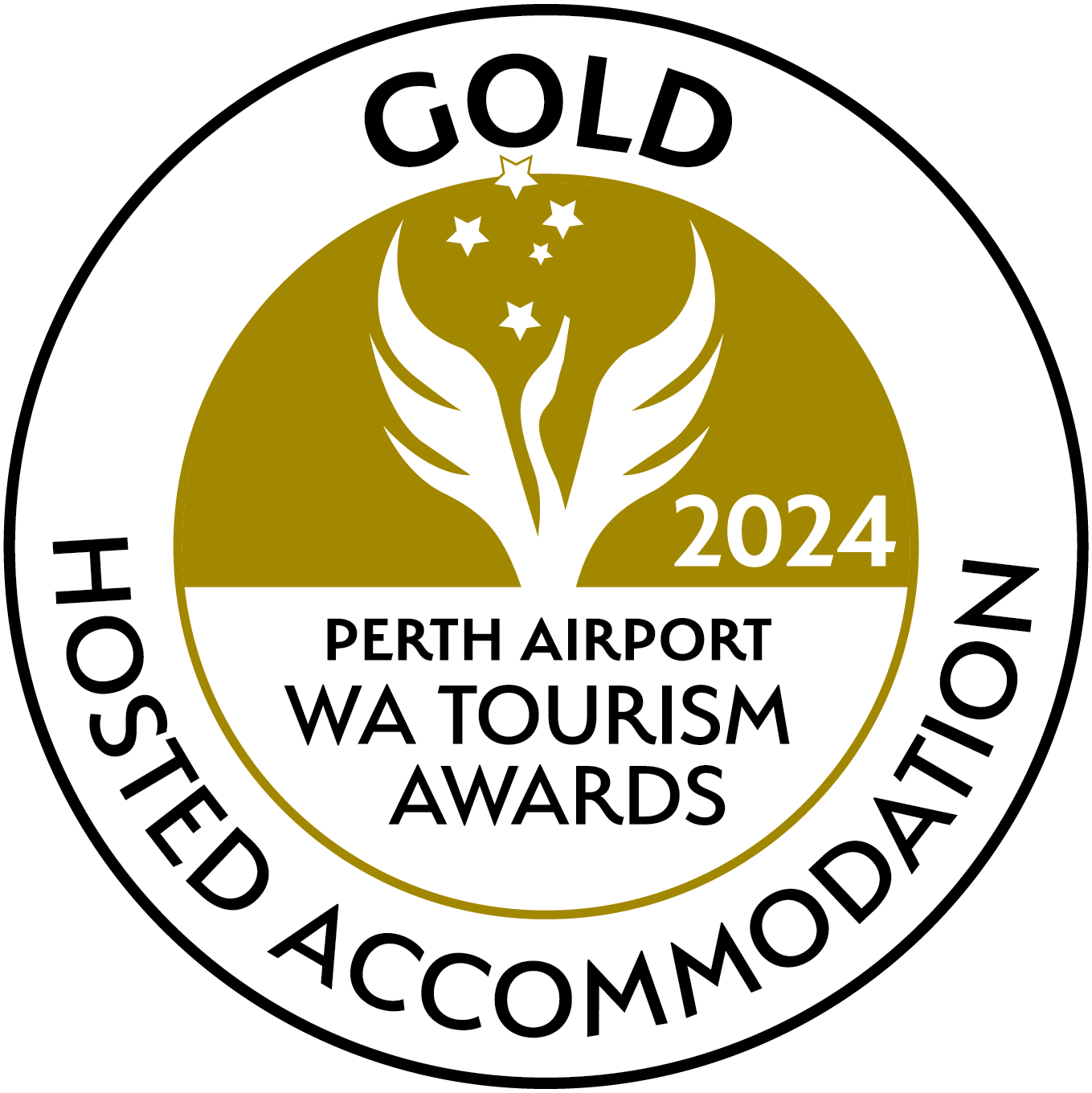 Gold 2024 Perth Airport WA Tourism Award