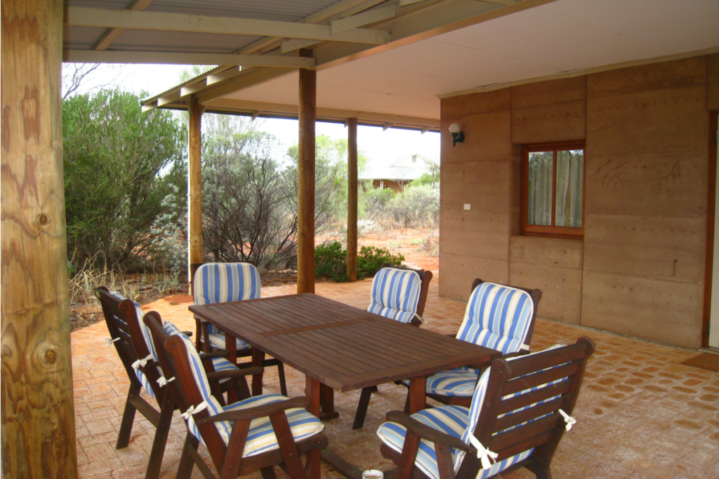 Guesthouse outdoor seating