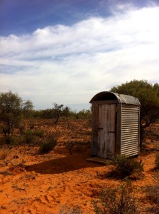 Composting toilet at Wooleen Station Murchison River Camping